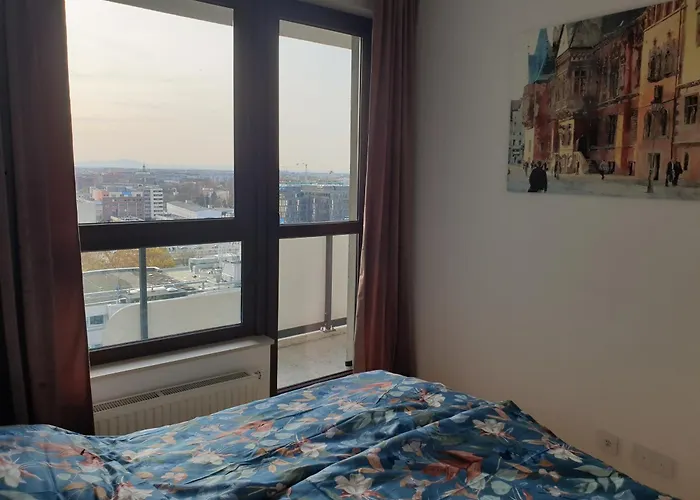 W Centrum Wroclawia Odra Tower Daire Wroclaw